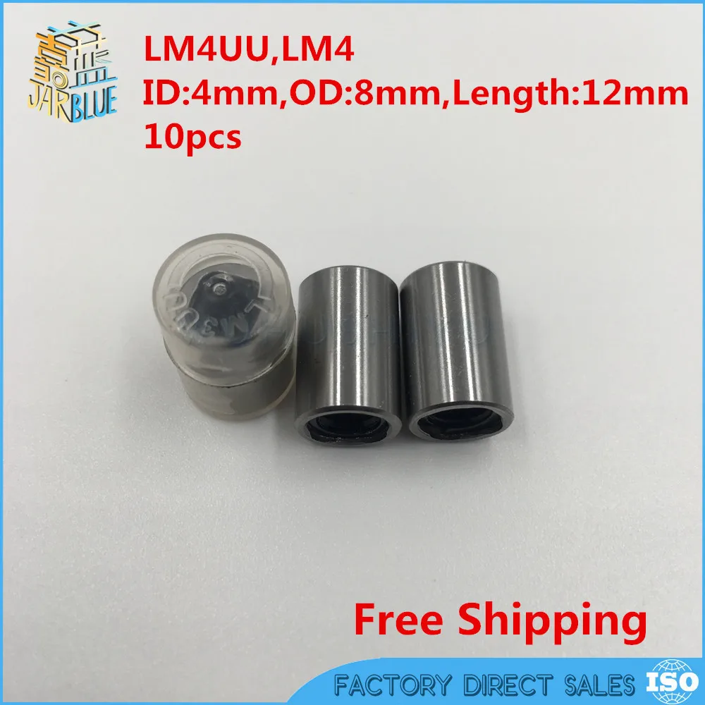 Free shipping LM4UU 4mm Linear Bushing CNC Linear Bearingsin Shafts
