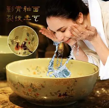 

Jingdezhen Ceramic wash basin counter basin