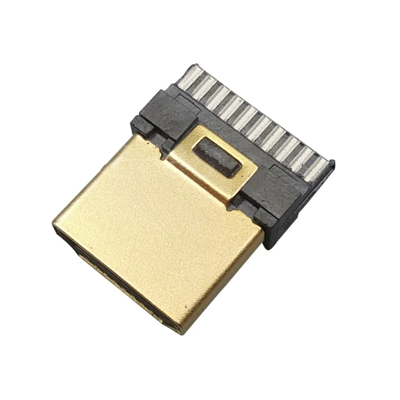 10 шт. HDMI 19Pin Штекерная позолоченная проволока для припоя DIY соединители