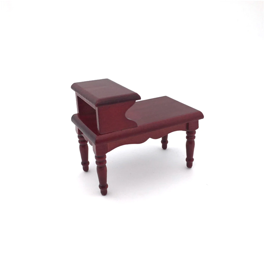 1/12 Dollhouse Miniature Accessories Mini Wooden End Table Simulation Tea Table Furniture Toys for Doll House Decoration 1/12 Dollhouse Miniature Accessories Mini Wooden End Table Simulation Tea Table Furniture Toys for Doll House Decoration