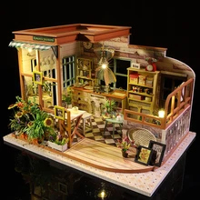 Cutebee Casa maison de poupée meubles Miniature maison de poupée bricolage Miniature maison chambre boîte théâtre jouets pour enfants Casa maison de poupée S03B 