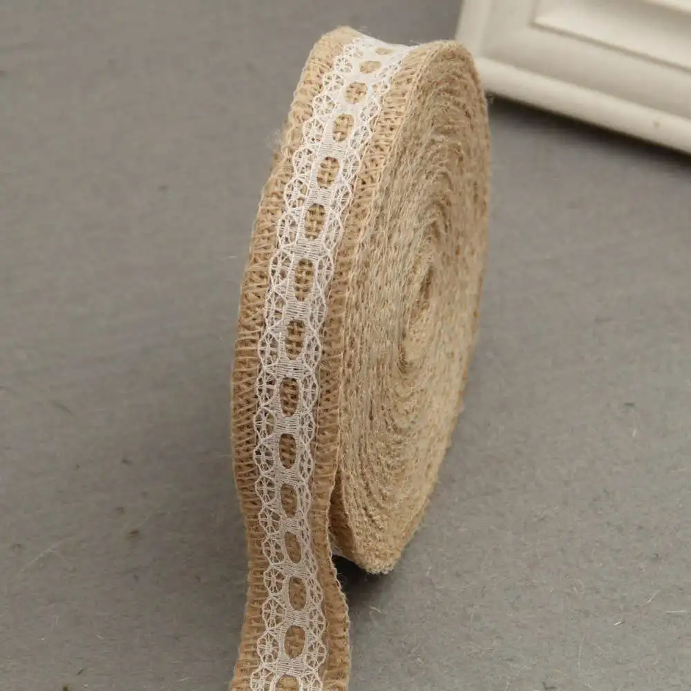 

1meter/roll jute burlap ribbon DIY craft supplies rustic wedding decor vintage wedding decoration wedding cake topper