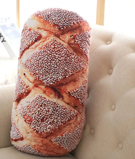 Милая плюшевая подушка в форме хлеба, Pizzas Beefsteak nap, плюшевая подушка для сна, детская игрушка, подарок на день рождения, 55 см, детские подушки B316