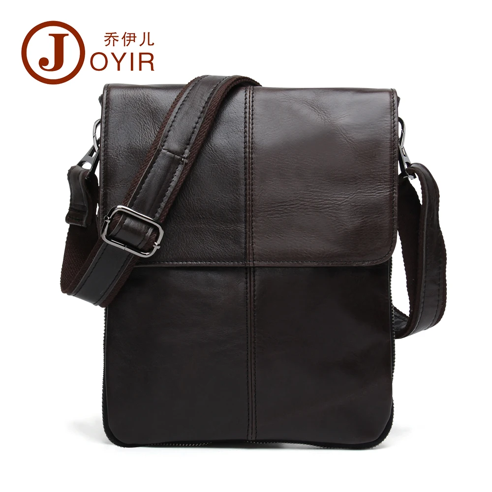 

2017 Rushed Flap Pocket Polyester Men's Briefcase Shoulder Cowhide Leather Bags Crossbody Real Genuine Men Messenger Bag 8613