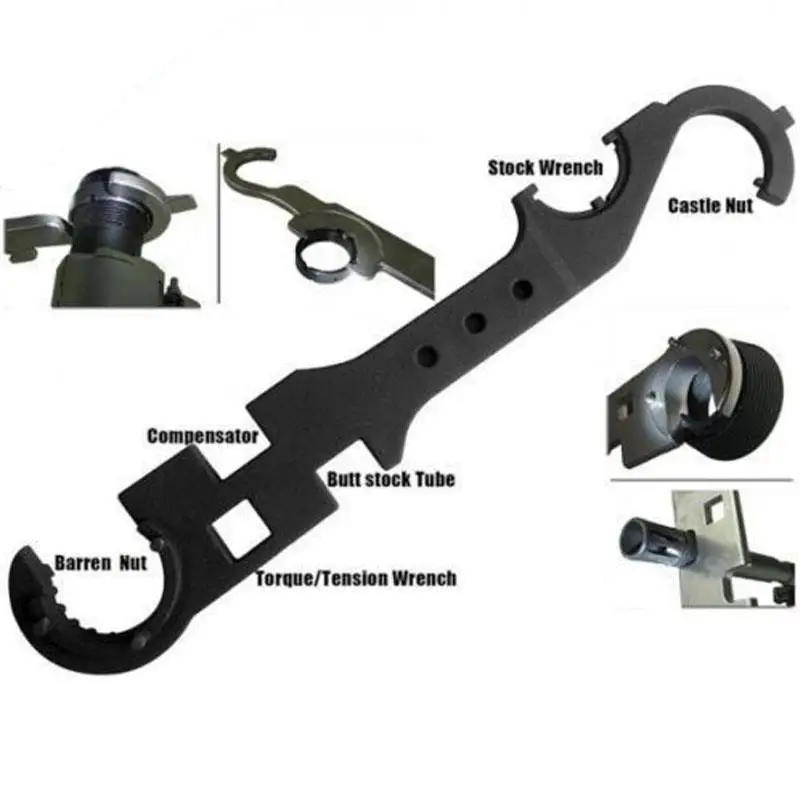

AR15/M4 Multi Purpose Combo Wrench Tool Wrench Barrel Nut Stock Tool 31cm