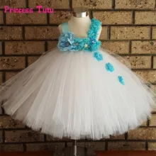 Цветочное платье-пачка для девочек, платье принцессы с фатиновой юбкой Детские Платья с цветочным узором для девочек на свадьбу розовые, белые праздничные костюмы для девочек на день рождения