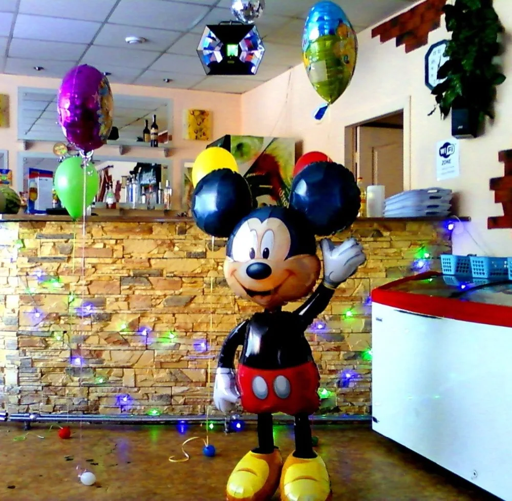  1pcs large 175cm assembling large standing mickey minnie Helium balloons children's day toys birthd