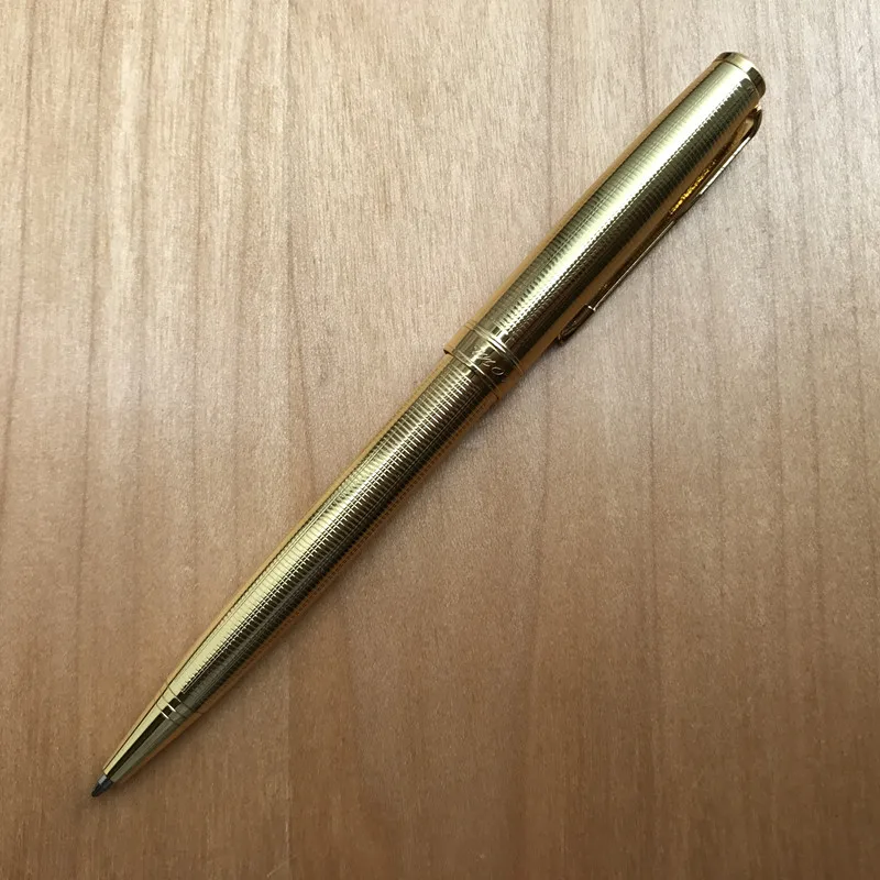 Канцелярские серии модный металлический зажим гелевая ручка с 0,7 мм пишущий наконечник Роскошные гелевые ручки для школьные принадлежности - Цвет: A