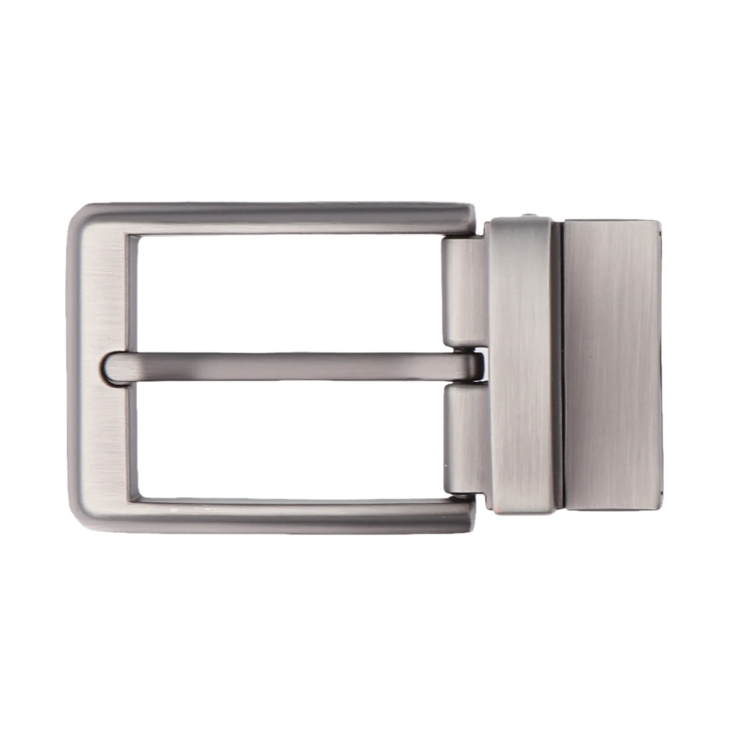 Silver Men's Metal Belt Buckle DIY Leather Craft Jeans Accessories Supply for 1.3-1.34 inch Wide Belt Metal Replacement 