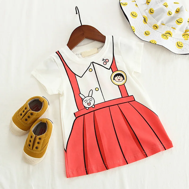 WOTTAGGA 2019 Print Suspenders Baby Girls T Shirt For Summer Infant Kids Girls T-Shirts Clothes Cotton Toddler Tops WOTTAGGA 2019 Print Suspenders Baby Girls T Shirt For Summer Infant Kids Girls T-Shirts Clothes Cotton Toddler Tops