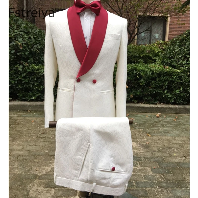 Customized Men double breasted suit with pants for wedding tailored slim fit suits custom made Groom Tuxedo mens clothing 2 pcs Customized Men double breasted suit with pants for wedding tailored slim fit suits custom made Groom Tuxedo mens clothing 2 pcs