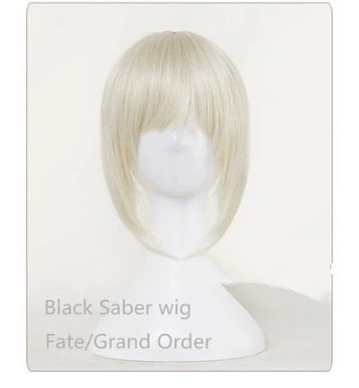 Fate/Grand Order Black Saber Alter Stage3, карнавальный костюм, костюм на Хэллоуин, летнее платье, женские платья, вечерние костюмы - Цвет: wig