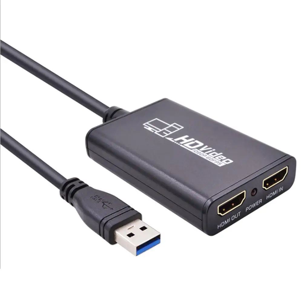 

BEESCLOVER USB 3.0 Converter TV Tuner Audio Game Video Capture Card HDMI Full HD Capture Adapter for Windows PC Computer r20