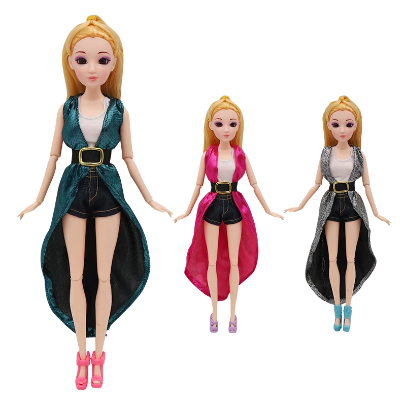 

Hot Sale Exquisite Party Dress Gown Set Bar Original Handmade Clothing Fashion Coat Doll Accessories Boneca Girl Boy Gift