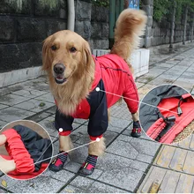 Плащ-Толстовка для собак, водонепроницаемый дождевик, красивые куртки пальто Верхняя одежда для Золотого ретривера Лабрадора, дождевик для больших собак