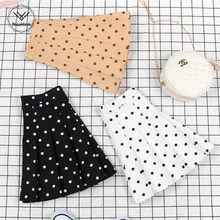 Женская плиссированная юбка весенне-Летняя короткая юбка с завышенной талией желтая юбка с волнистыми точками для колледжа, Оригинальная юбка супер-популярная школьная юбка