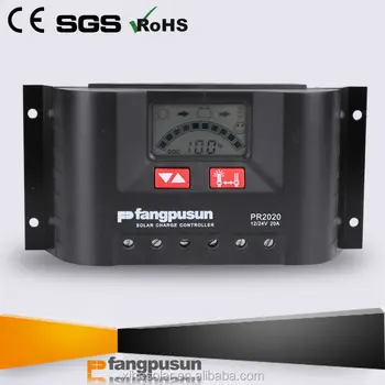 

20A PV system PR2020 LCD Display PWM Solar charge controller for 12V 24V