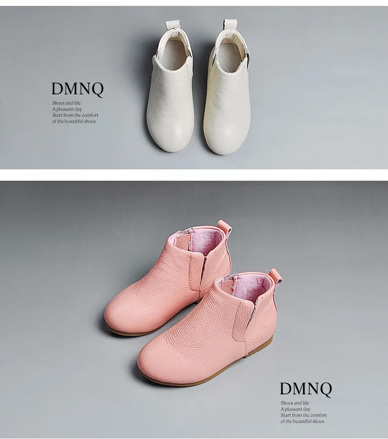 Осень 2018; ботинки для девочек; детская обувь из натуральной кожи для девочек; Детские повседневные кожаные ботинки; Модные осенние ботинки