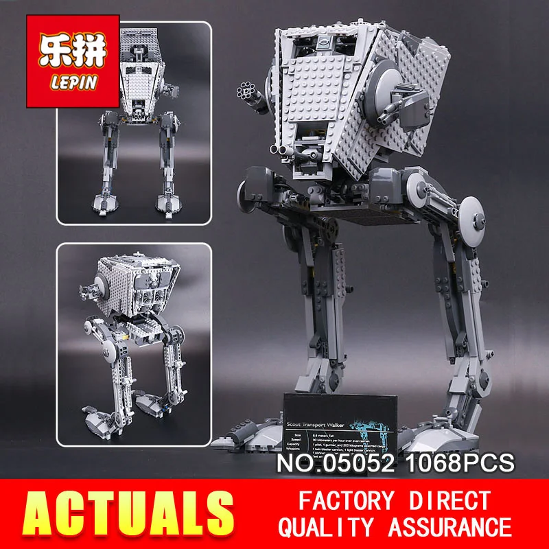

New Lepin 05052 1068pcs STAR Out of print AT Model ST Set Building Blocks Bricks Model Boys Toys Children Gifts 75153 WARS