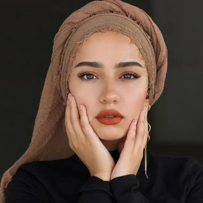

Promotion sale! Crinkle Maxi Muslim Hijabs HeadScarf Femme Musulman Viscose Headscarf Africa Headband Islamic Veil Shawl Wraps