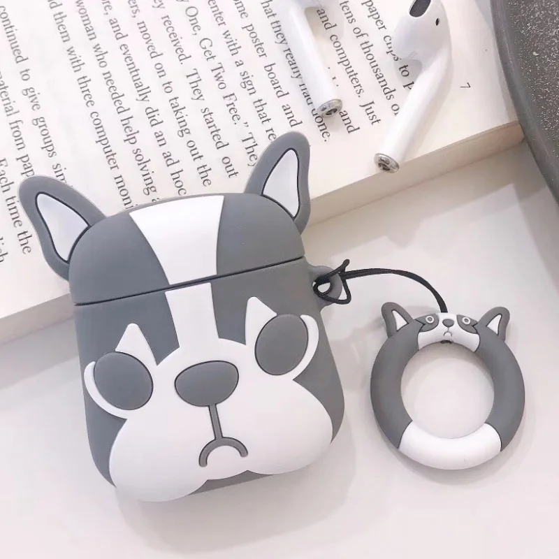 Чехол с кольцом на палец для AirPods, чехол с милым мультяшным рисунком, чехол с Bluetooth, чехол для наушников, аксессуары для AirPods, зарядная коробка - Цвет: Style 21