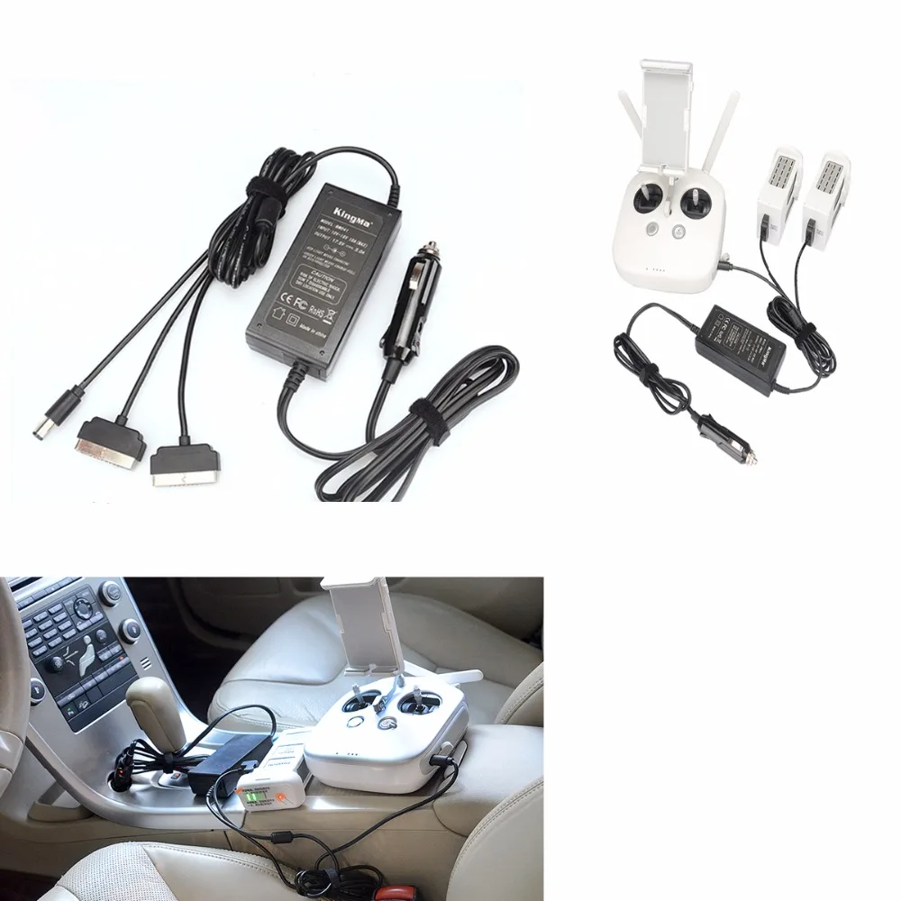DJI Phantom 4 Intelligent Car Charger For DJI Phantom 4 Multi Battery
