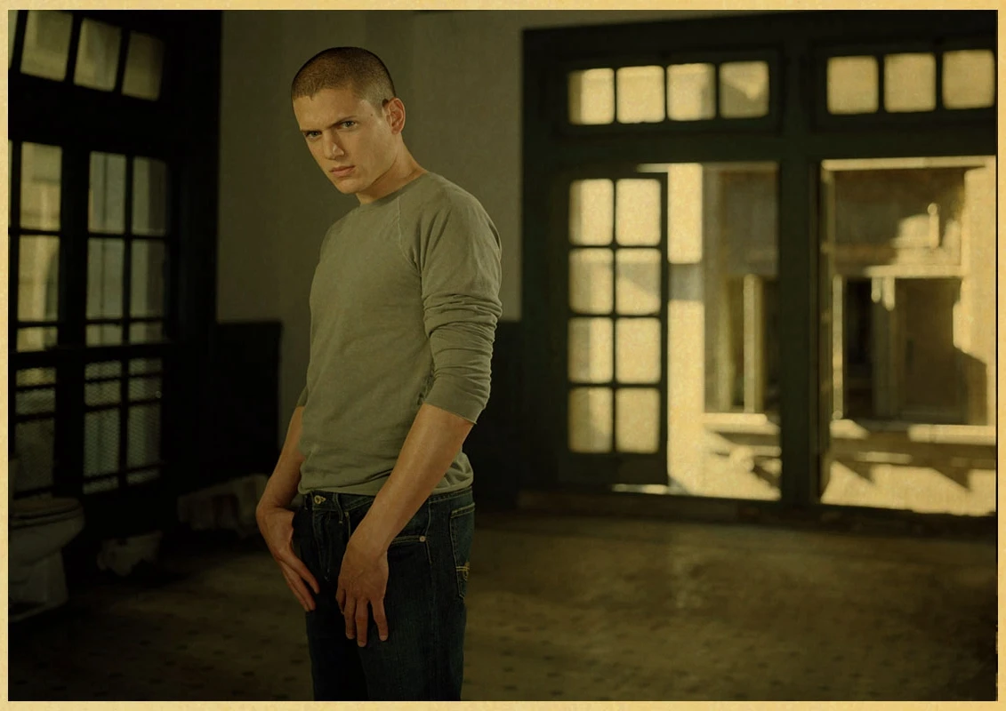 Prison Break Wentworth Miller Доминик Пёрселл винтажный бумажный плакат настенная живопись украшение дома 42X30 см 30X21 см - Цвет: B039