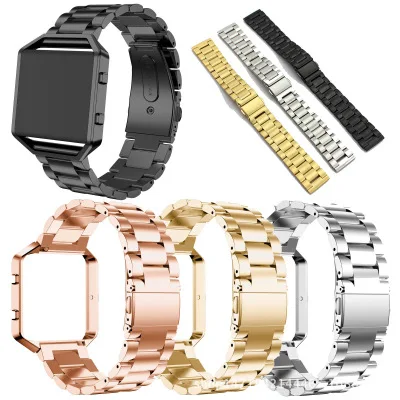 

CHENGXI Hot Sale Fitbit Blaze Watch Bands with frame, Replacement Stainless Steel Wrist watch Band Strap Frame For Fitbit Blaze
