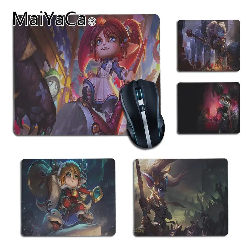 MaiYaCa Новая печатная Лига Легенд Poppy LOL офисные мыши резиновая коврик для игры