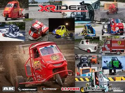 Funny RC X-Rider flamingos 1/8 2.4G 2WD Rc car electric Tricycle motorcycle tricycle RTR drift 3