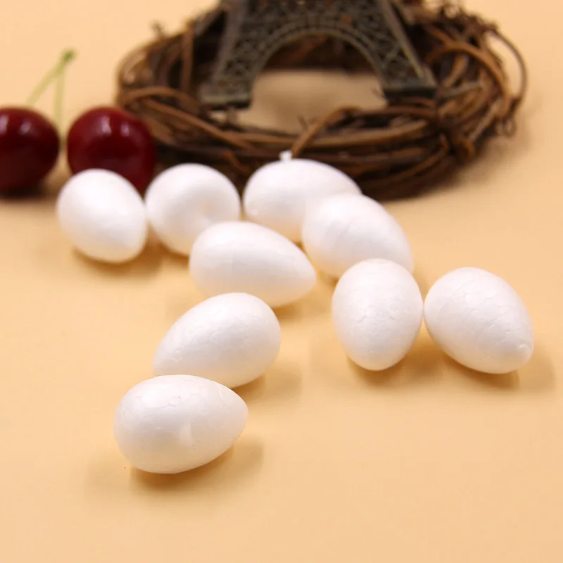 50PCS DIY Craft White Drop Flower Stamen Modelling Polystyrene Styrofoam Foam Balls For Christmas Wedding Party Gifts Decoration