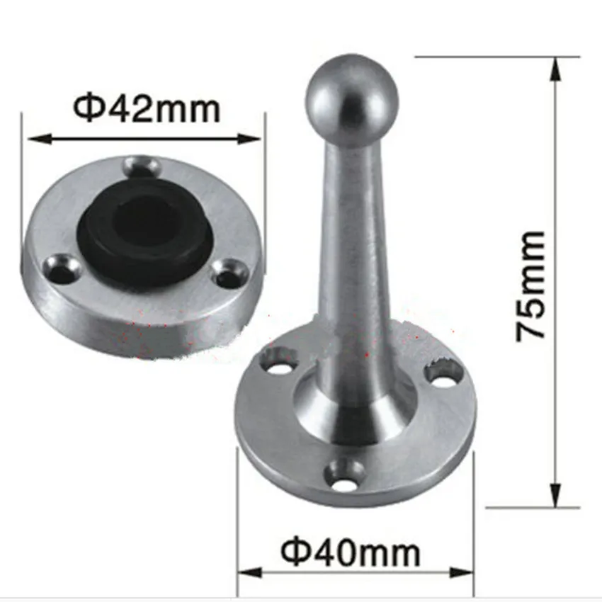 modern Simple stain silver zinc alloy door stops ,Non black
