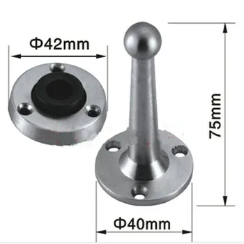 

modern Simple stain silver zinc alloy door stops ,Non-Magnetic black rubber bronze door stopper brushed nickel