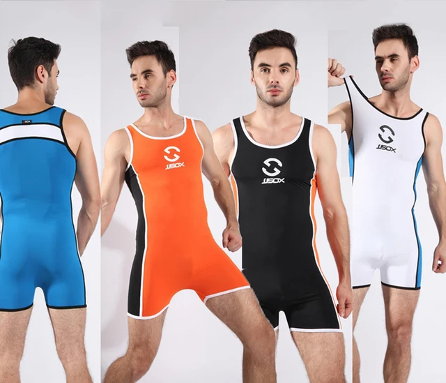 Men's One Piece Swimsuit Full Body Swimwear Wrestling Singlet Outfit