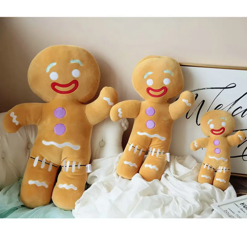 Плюшевая Рождественская Имбирная игрушка детская Успокаивающая кукла гигантская Подушка креативные праздничные игрушки для декора дома для детского печенья