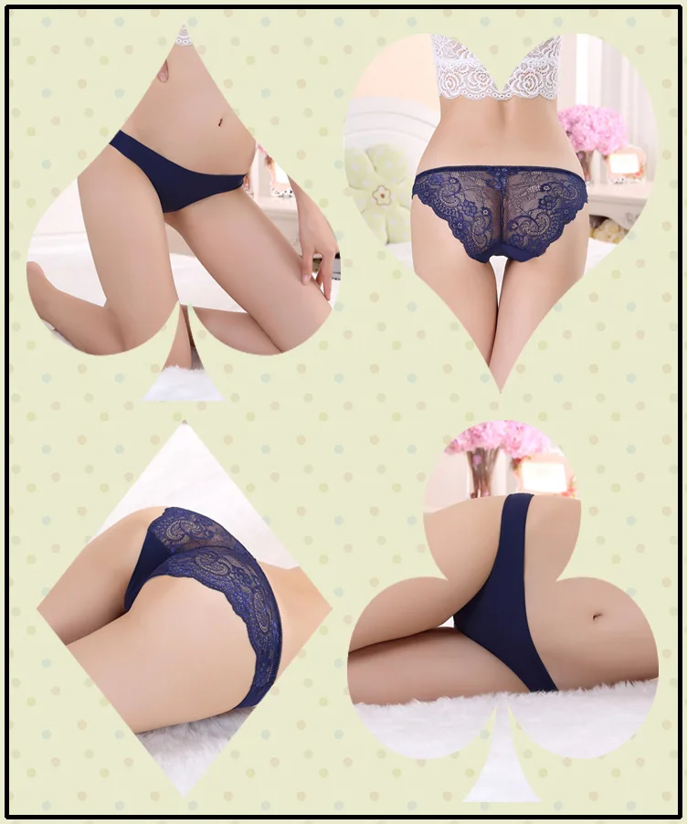 plus size panties New Arrival Women Sexy Lace Panty Women Low Waist Cotton Underwear Sexy Transparent Under wear Ladies high waisted underwear tummy control