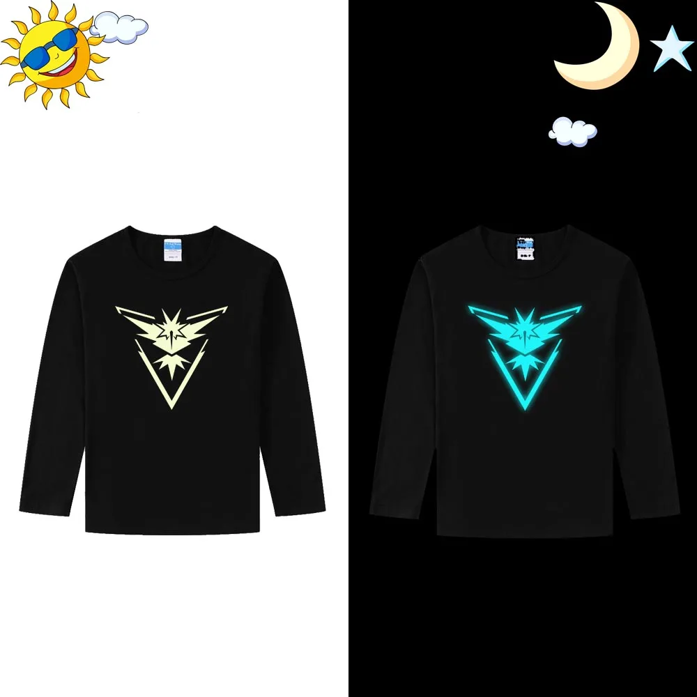 LYTLM Pokemon Go Team Instinct Shirt Animal Print Little Girls Baby T Shirts Toddler Girl Tops Pokemon T Shirt Boys XXX Kids - Цвет: Long Sleeve