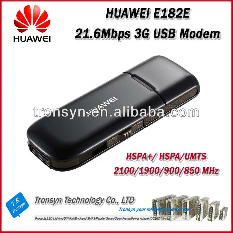 Самый дешевый в исходном разблокировать HSPA + 21.6 Мбит HUAWEI E182E 3 г USB модем HSPA + / HSPA / UMTS 2100 / 1900 / 900 / 850 мГц