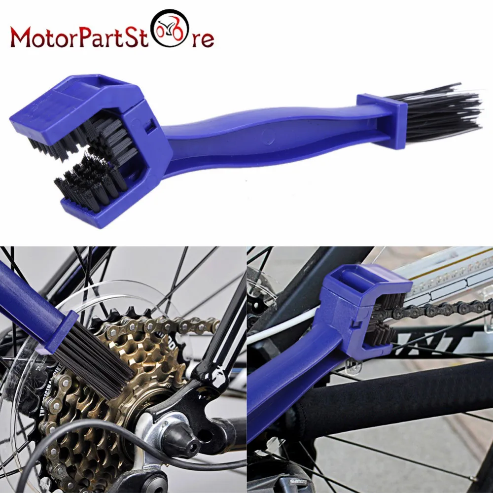 Image New Arrival Motorcycle Bicycle High Quality ABS Chain Gear Cleaning Brush Scrubber Cleaner Tools Kits Moto Protection