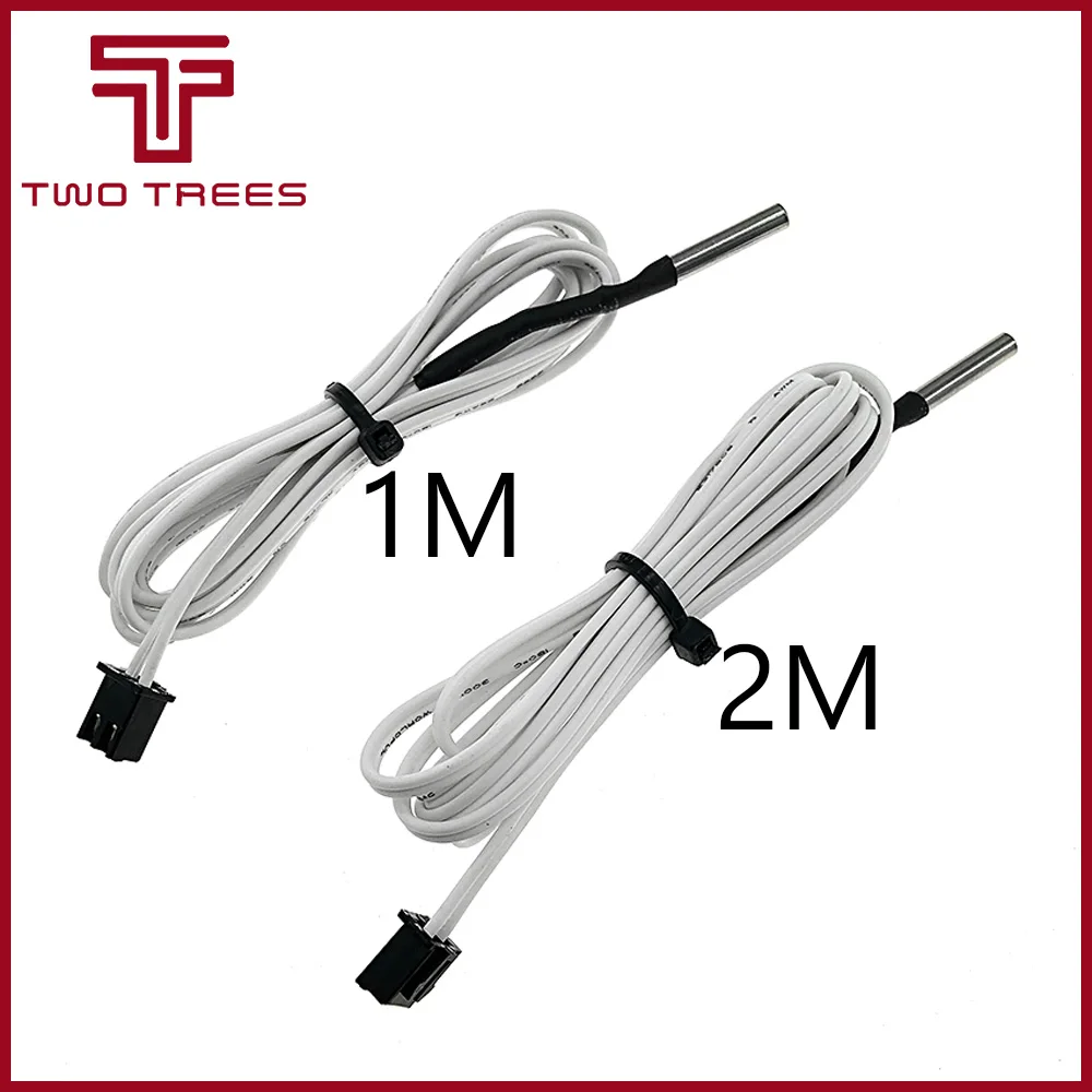 

3D Printer Parts 1M/2M HT-NTC100K Thermistor Temperature Sensor for High Temperature Filament 350 Degrees