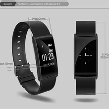 Новинка IP67 Водонепроницаемый плавание смарт-браслет монитор сердечного ритма крови Давление умный Браслет Bluetooth Смарт часы smartband