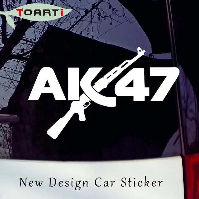 Buy Ak47 Gun Vinyl Car Sticker Removable Waterproof Gun Decal For Auto Truck
