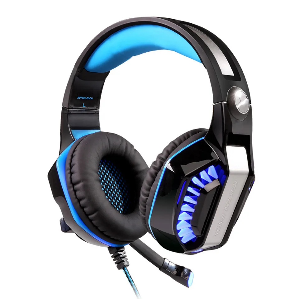 Gaming Headset PC Gamer Stereo Headphones with Mic and Led Light (2)