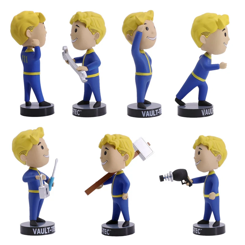 

Fallout Vault Boy Figures Bobble-head Series Fallout Boy Action Figure 13cm Gaming Heads Collectible Model Dolls Toys