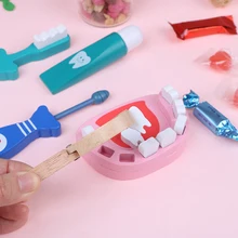 6 шт./компл. Деревянный Детский Набор доктора игрушка "Медсестра" набор зубная паста образовательные ролевые игры Косплей доктор инструменты для игры для детей