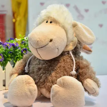 

candice guo! super cute nice plush toy sheep wearing wolf's clothes hoodies lamb stuffed doll birthday gift 1pc