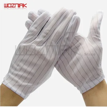 

Wozniak Antistatic striped glove Cellphone Repairs Workshop work Dustless maintenance gloves 10pcs/lot