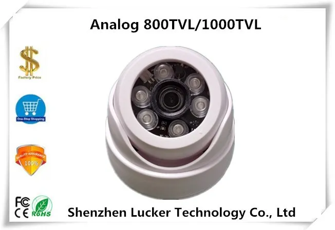 Пластиковый корпус аналоговая камера HD CMOS цвет 800TVL 1000TVL IRCut фильтр 6 светодиодный