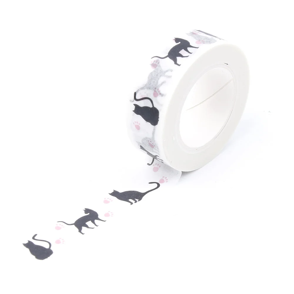 

1.5cm*10m Hallowmas Cat Washi Tape Diy Decoration Scrapbooking Planner Masking Tape Adhesive Tape Kawaii Stationery