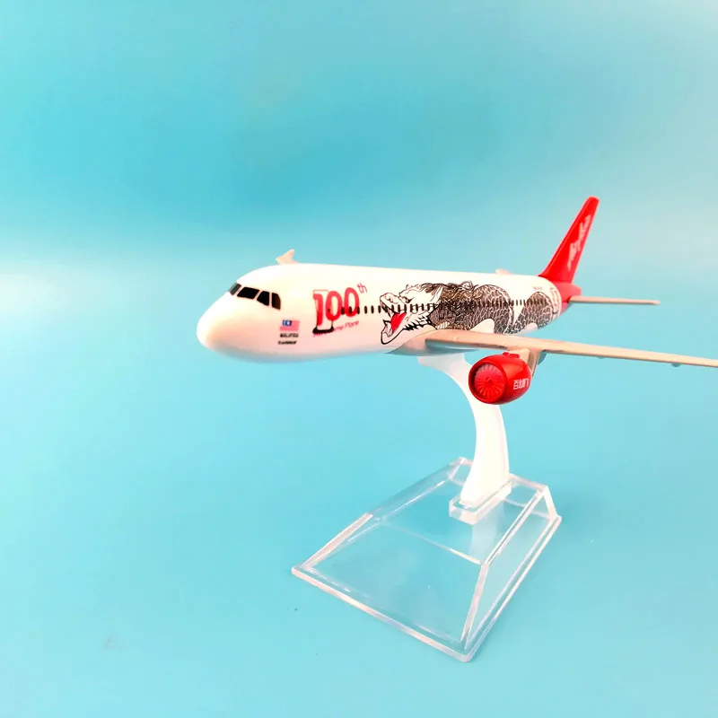 Авиакомпании a320 air asia модель Королевского самолета Иордании из сплава 16 см